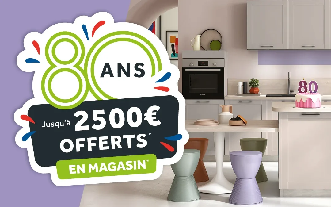Jusqu’à 2500€ offerts avec Comera Cuisine